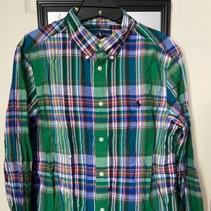 Ralph Lauren Plaid Cotton Poplin Shirt